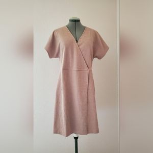 Madewell mauve wrap dress
